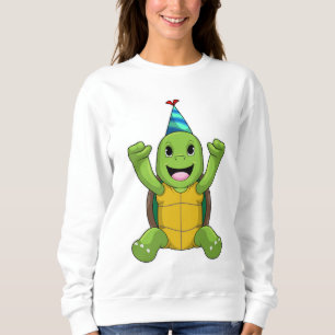 Sudadera Tortuga al cumpleaños con gorra Fiesta