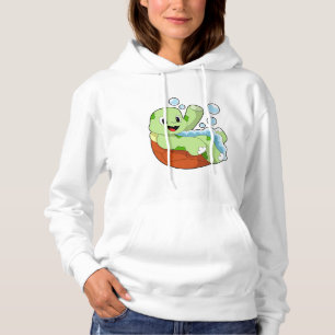 Sudadera Tortuga bañándose con espuma