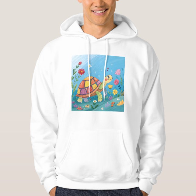 Sudadera Tortuga bebé dibujada (Anverso)