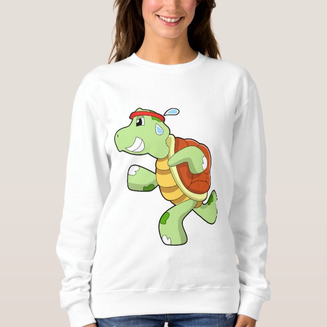 Sudadera Tortuga como corredora (Anverso)