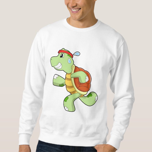 Sudadera Tortuga como corredora (Anverso)
