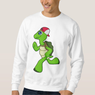 Sudadera Tortuga como corredora con gorra