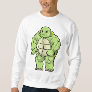 Sudadera Tortuga como culturista con paquete de seis