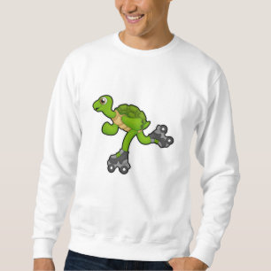 Sudadera Tortuga como patinadora con patines de patinaje