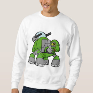 Sudadera Tortuga como robot con cañones