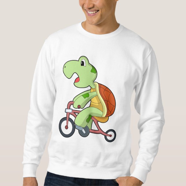 Sudadera Tortuga con bicicleta (Anverso)