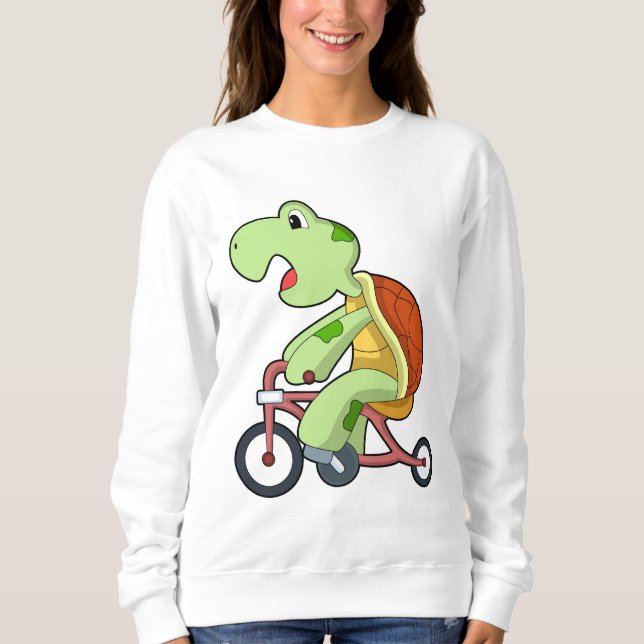Sudadera Tortuga con bicicleta (Anverso)