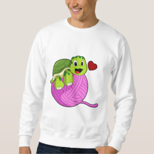 Sudadera Tortuga con bola de lana