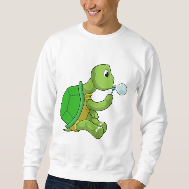 Sudadera Tortuga con burbujas de jabón (Anverso)
