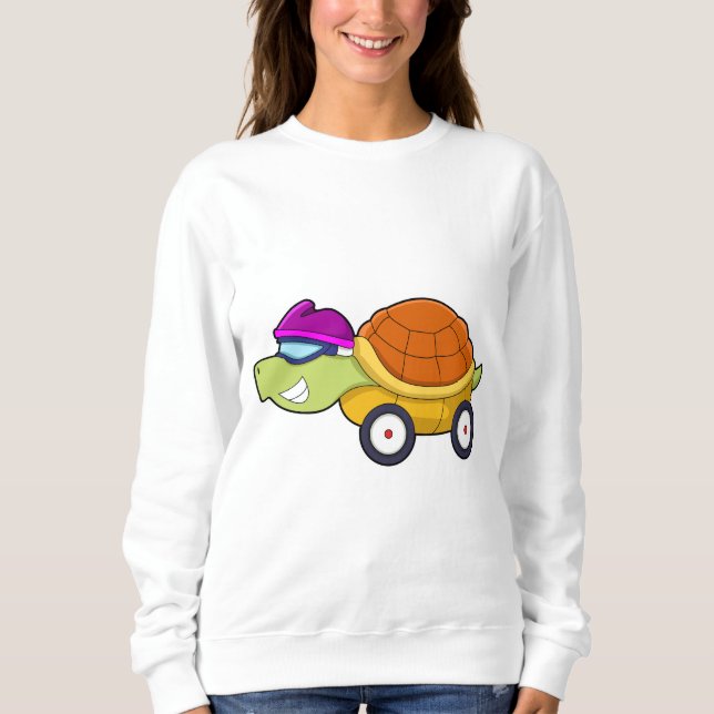 Sudadera Tortuga con caparazón como auto (Anverso)
