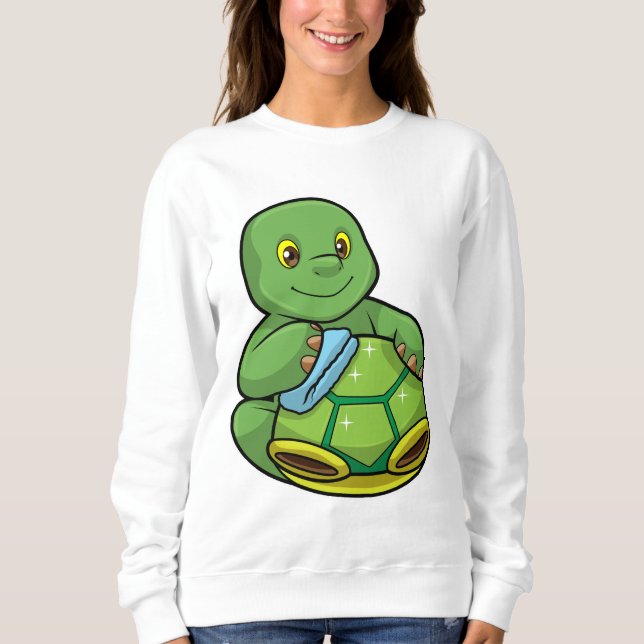 Sudadera Tortuga con caparazón y raya de limpieza (Anverso)