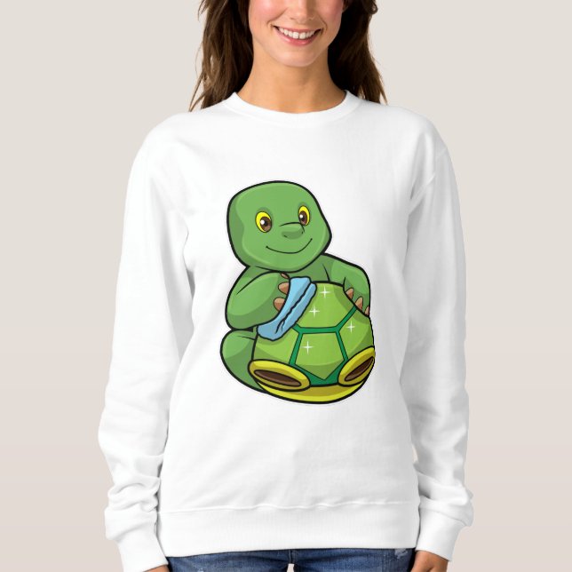 Sudadera Tortuga con caparazón y raya de limpieza (Anverso)