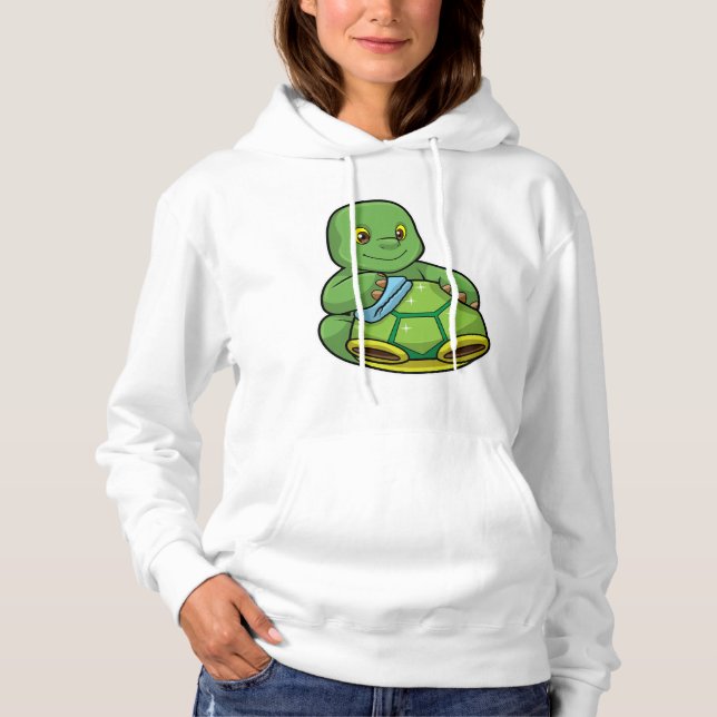Sudadera Tortuga con caparazón y raya de limpieza (Anverso)