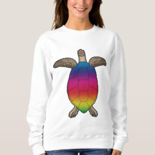 Sudadera Tortuga con colores arcoiris