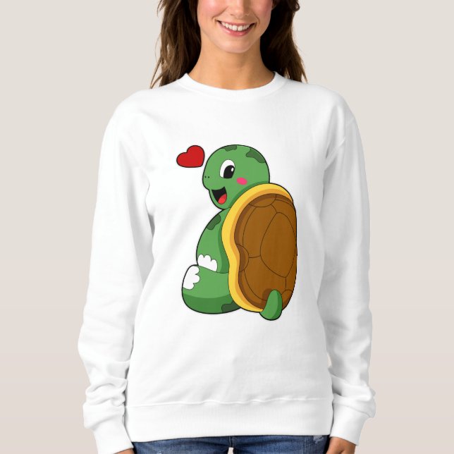 Sudadera Tortuga con corazón (Anverso)