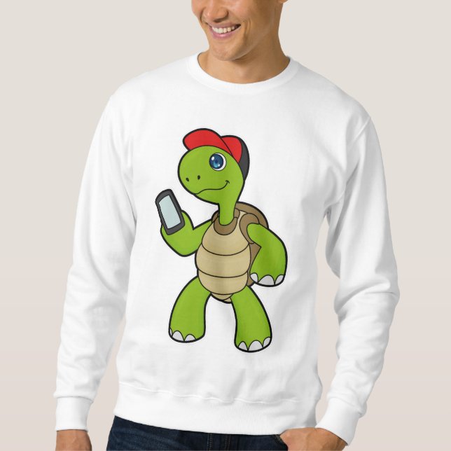 Sudadera Tortuga con teléfono y Gorra (Anverso)