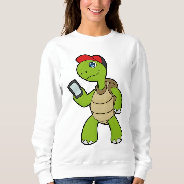 Sudadera Tortuga con teléfono y Gorra (Anverso)