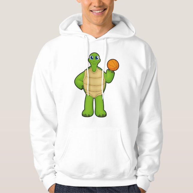 Sudadera Tortuga de baloncesto con baloncesto (Anverso)