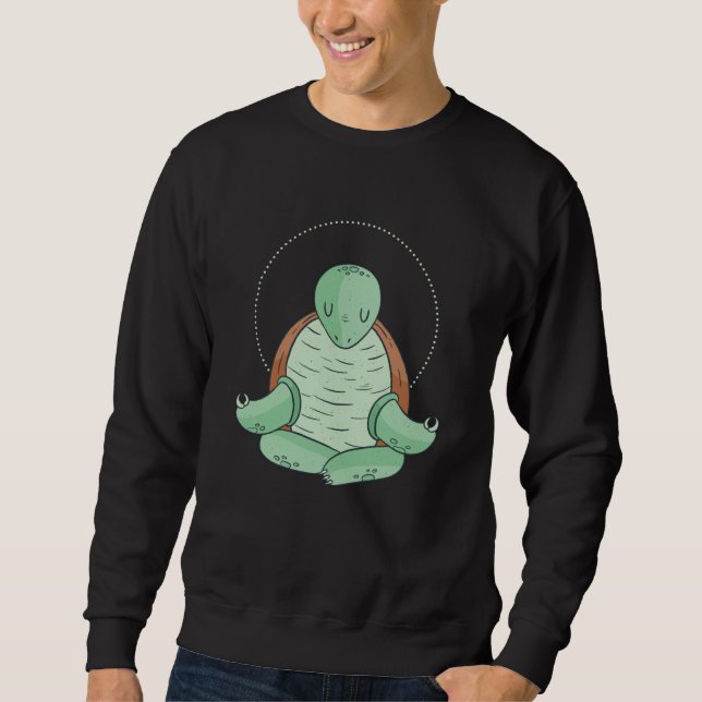 Sudadera Tortuga de yoga (Anverso)
