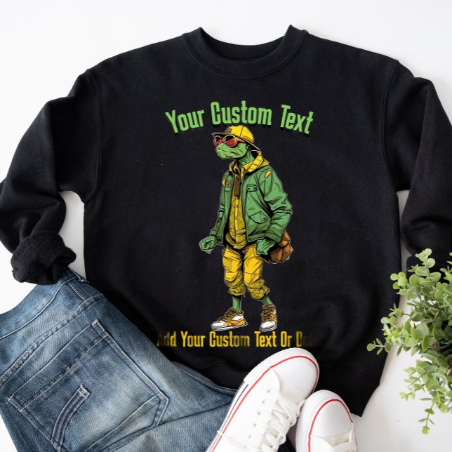 Sudadera Tortuga Divertida Moda Animal Estilosa (Subido por el creador)