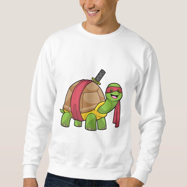 Sudadera Tortuga en artes marciales con espada (Anverso)