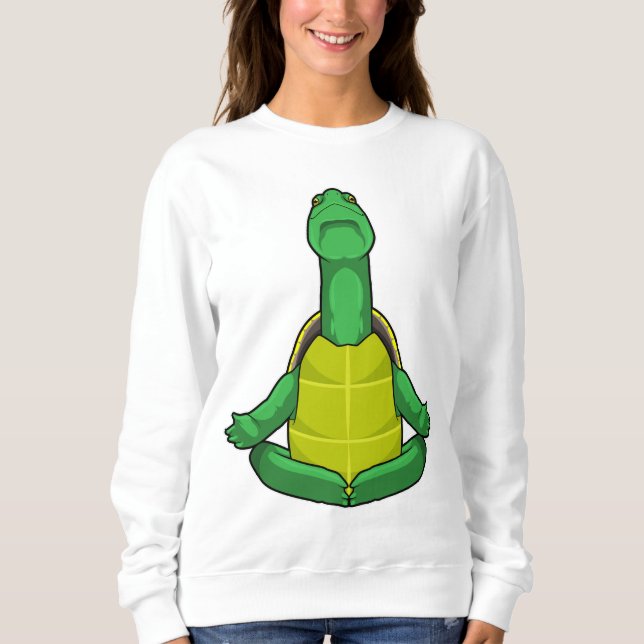 Sudadera Tortuga en la meditación del yoga (Anverso)