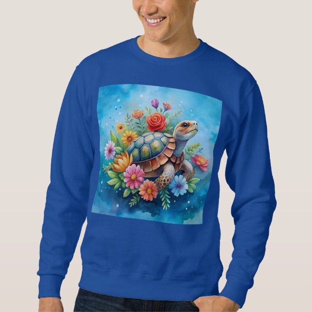 Sudadera Tortuga floral (Anverso)