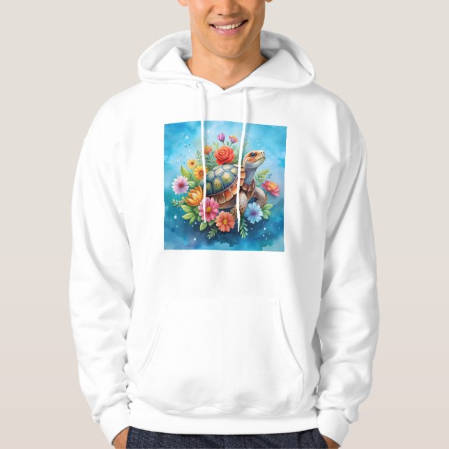 Sudadera Tortuga floral (Anverso)