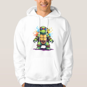 Sudadera Tortuga Linda Con Gafas De Sol Salpicadura De Pint
