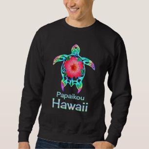 Sudadera Tortuga marina colorida hawaiana Papaikou Hawaii