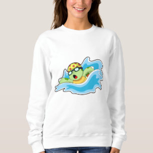 Sudadera Tortuga nadando en el agua