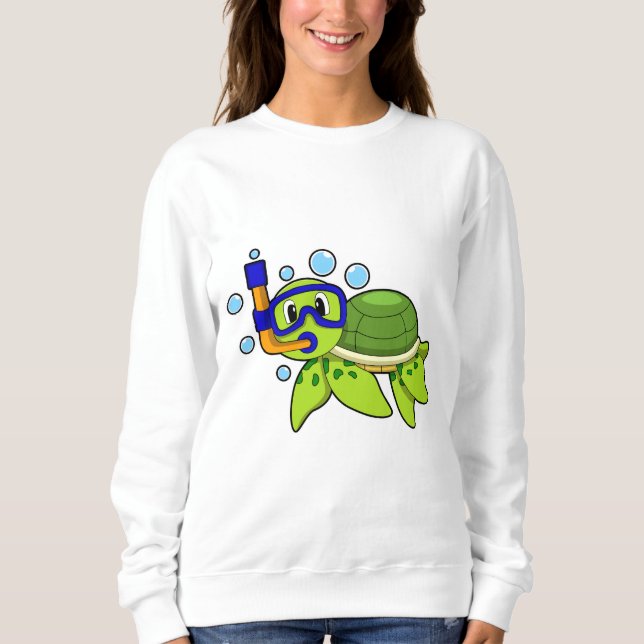 Sudadera Tortuga para bucear con tubo (Anverso)