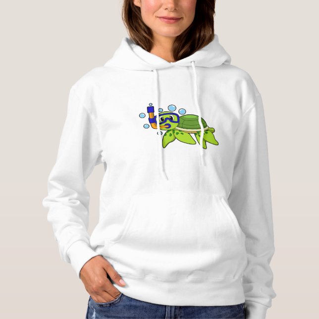 Sudadera Tortuga para bucear con tubo (Anverso)