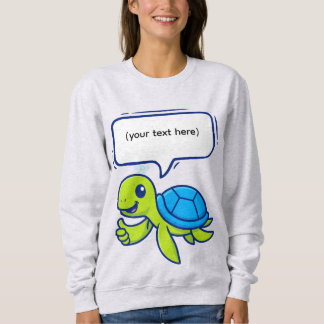 Sudadera Tortuga Personalizado con burbuja de habla