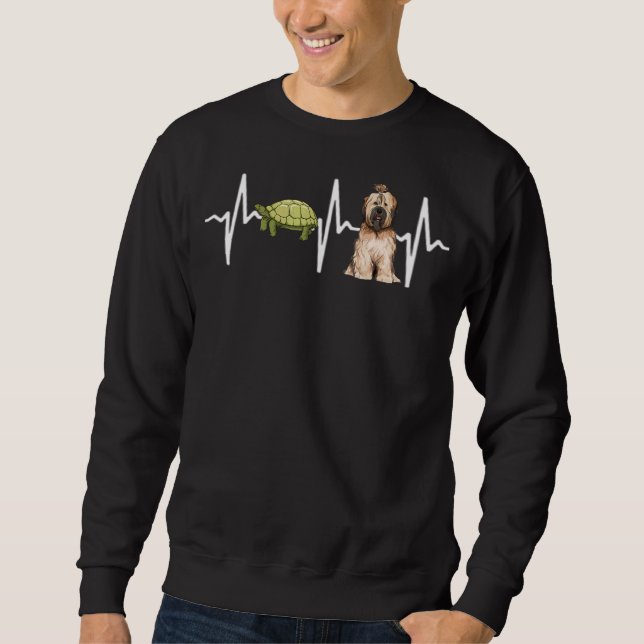 Sudadera Tortuga Tíbet Terrier Heartbeat Dog (Anverso)