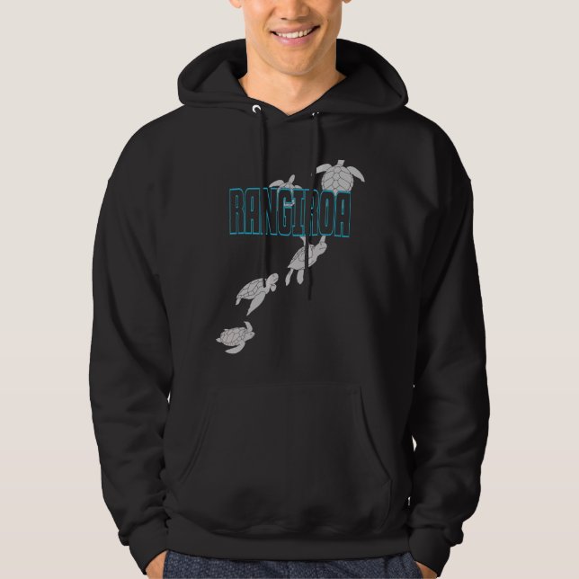 Sudadera Tortugas De Mar De Rangiroa Buceo Con Tortugas 2 (Anverso)