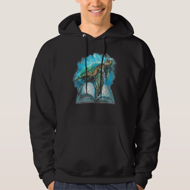 Sudadera Tortugas Mar Diversión Verano Leer 2022 Océanos De (Anverso)