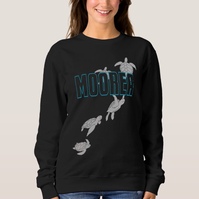 Sudadera Tortugas Marinas de Moorea Buceo con Tortugas 1 (Anverso)
