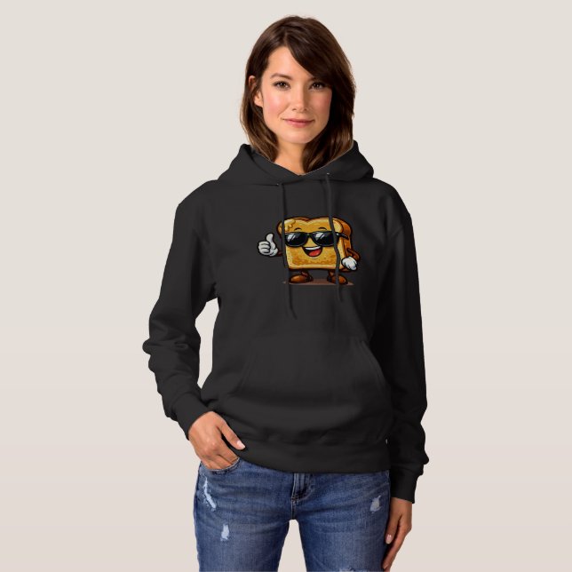 Sudadera Tostada Francesa con Pulgar Arriba (Anverso completo)