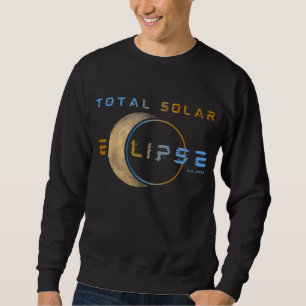 SUDADERA TOTAL DE ECLIPSE SOLAR 8 DE ABRIL DE 2024 SISTEMA 