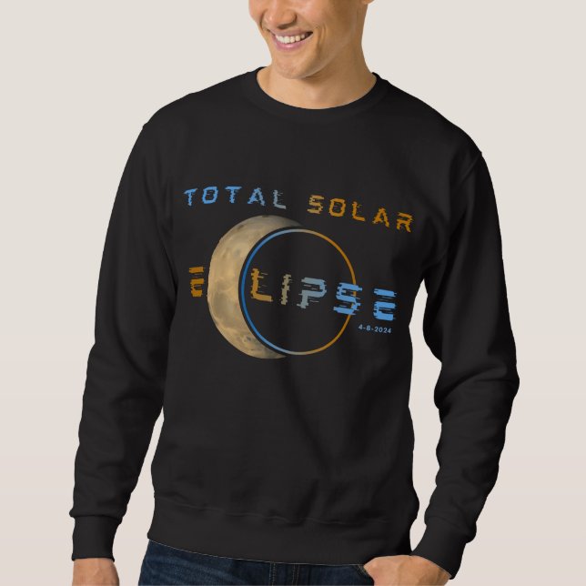 SUDADERA TOTAL DE ECLIPSE SOLAR 8 DE ABRIL DE 2024 SISTEMA  (Anverso)