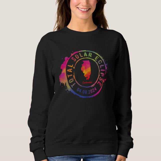 Sudadera Total Solar Eclipse 2024 USA Illinois Carbondale T (Anverso)