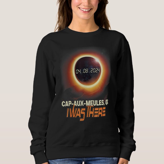 Sudadera Total Solar Eclipse Cap aux Meules Quebec Canada (Anverso)