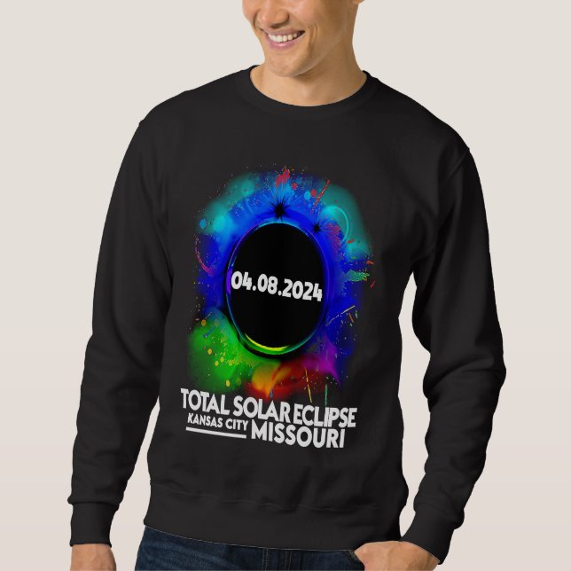 Sudadera Total Solar Eclipse KANSAS CITY MISSOURI April 8 2 (Anverso)