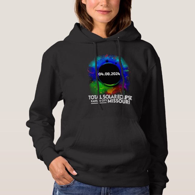 Sudadera Total Solar Eclipse KANSAS CITY MISSOURI April 8 2 (Anverso)