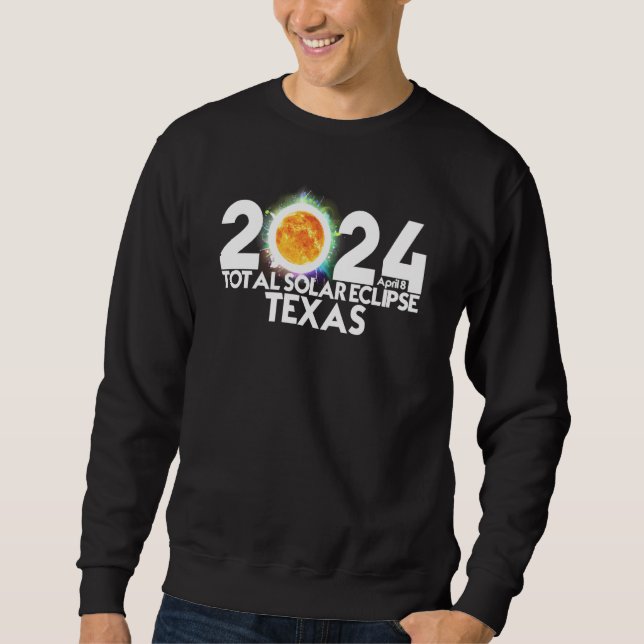 Sudadera Total Solar Eclipse TEXAS 2024 American Totality (Anverso)
