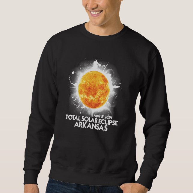 Sudadera Totality Arkansas 2024 Total Solar Eclipse America (Anverso)