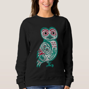 Sudadera Tótem de búho nativo americano de Haida
