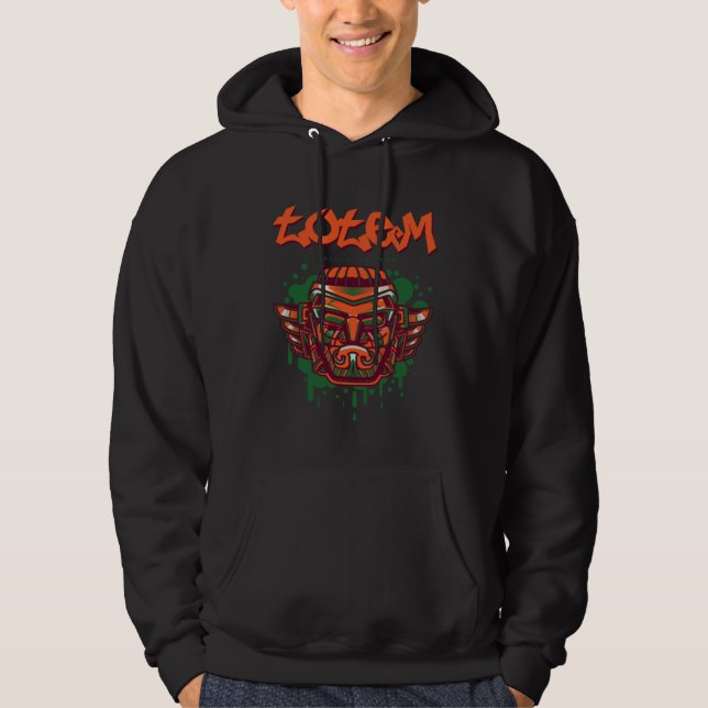Sudadera Tótem de indio americano del Pacífico Noroeste (Anverso)