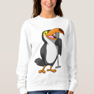 Sudadera Toucan en la música con micrófono